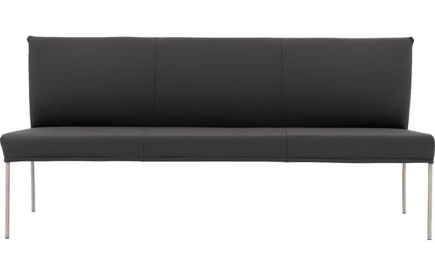 Goossens eetbank funk grijs leer - 8227440-03
