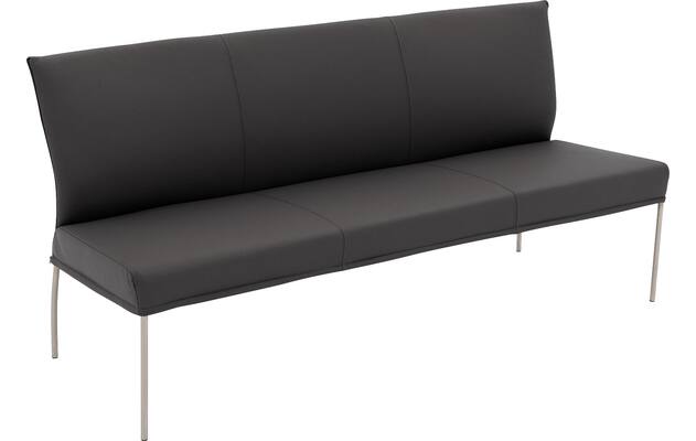 Goossens eetbank funk grijs leer - 8227440-04