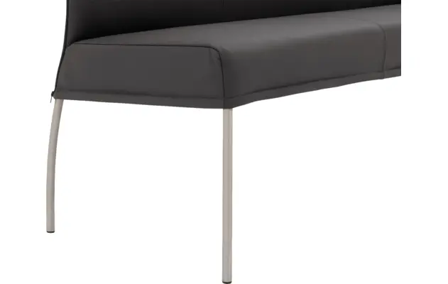 Goossens eetbank funk grijs leer - 8227440-05