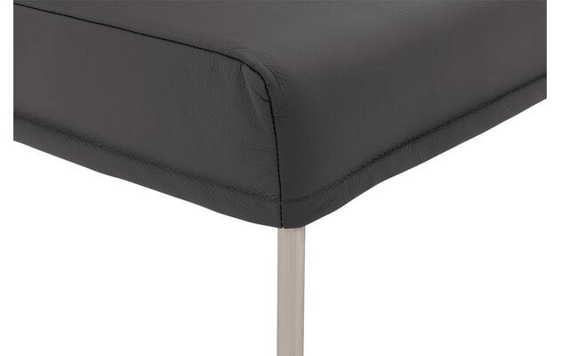 Goossens eetbank funk grijs leer - 8227440-06