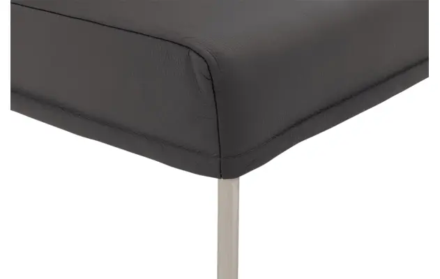 Goossens eetbank funk grijs leer - 8227440-06