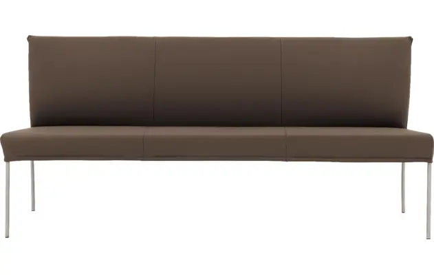 Goossens eetbank funk bruin leer - 8227444-03