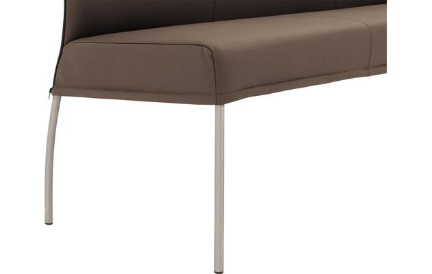 Goossens eetbank funk bruin leer - 8227444-05