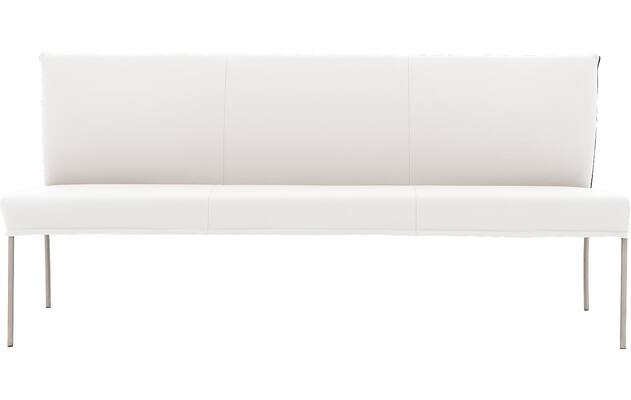 Goossens eetbank funk wit leer - 8227445-03