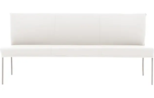 Goossens eetbank funk wit leer - 8227445-03