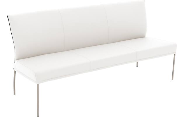 Goossens eetbank funk wit leer - 8227445-04
