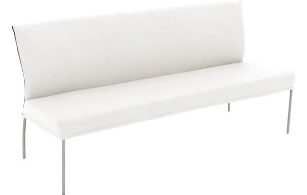 Goossens eetbank funk wit leer - 8227445-04