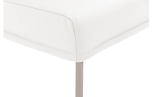 Goossens eetbank funk wit leer - 8227445-06