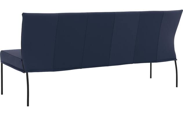 Goossens eetbank funk blauw leer - 8227458-02