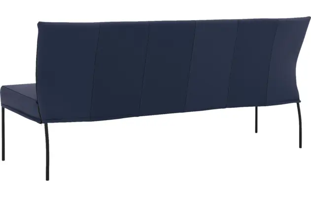 Goossens eetbank funk blauw leer - 8227458-02
