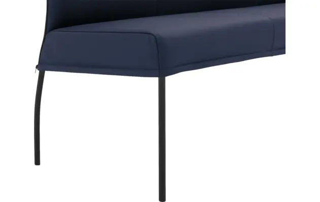 Goossens eetbank funk blauw leer - 8227458-05