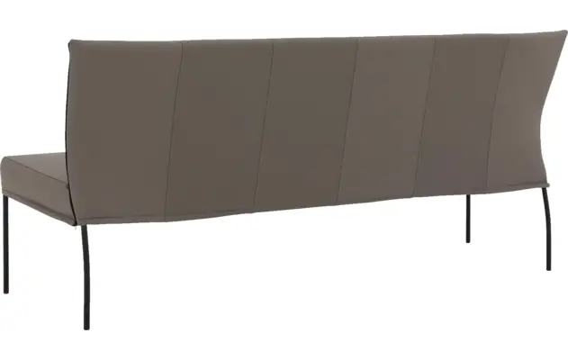 Goossens eetbank funk grijs leer - 8227459-02