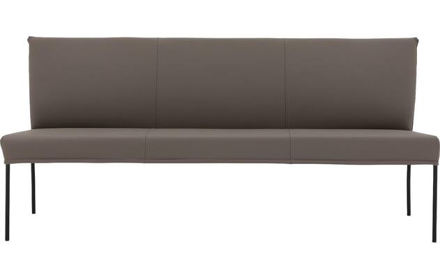 Goossens eetbank funk grijs leer - 8227459-03