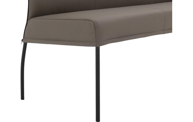 Goossens eetbank funk grijs leer - 8227459-05