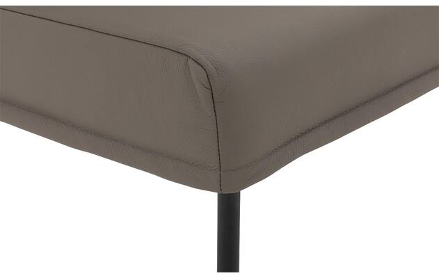 Goossens eetbank funk grijs leer - 8227459-06