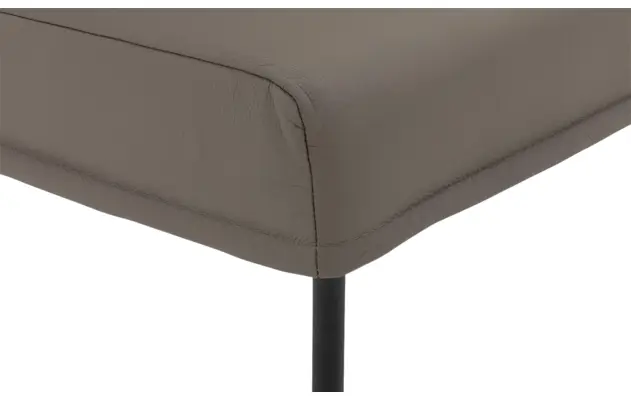 Goossens eetbank funk grijs leer - 8227459-06