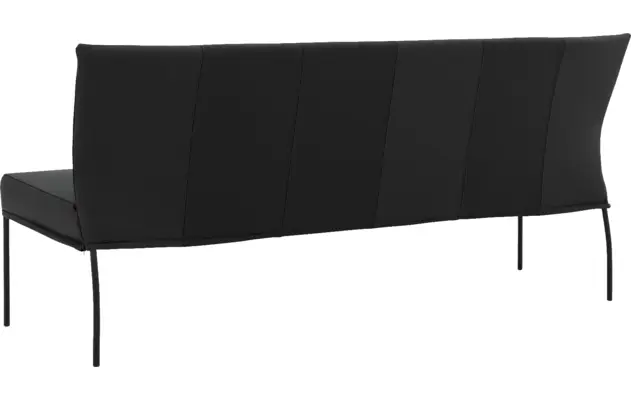Goossens eetbank funk zwart leer - 8227460-02