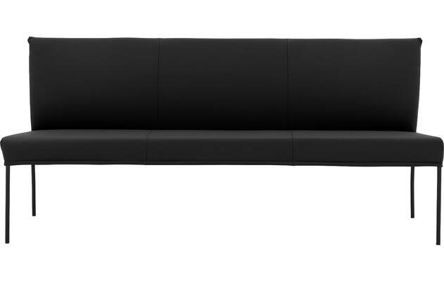 Goossens eetbank funk zwart leer - 8227460-03