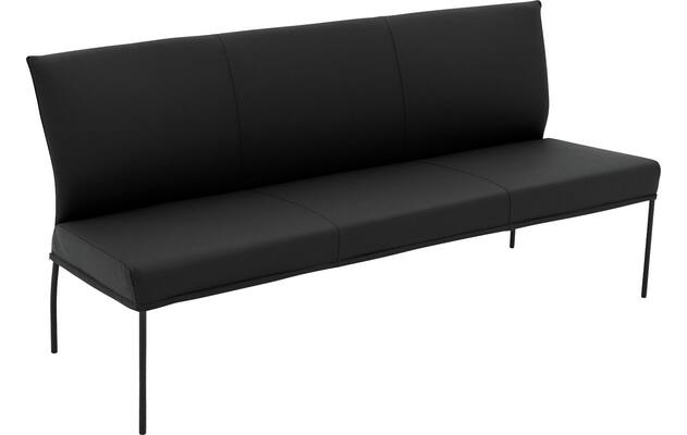Goossens eetbank funk zwart leer - 8227460-04