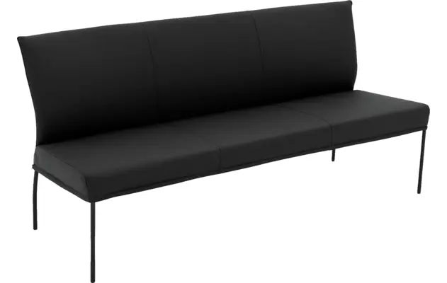 Goossens eetbank funk zwart leer - 8227460-04