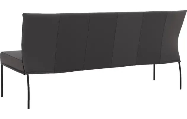 Goossens eetbank funk grijs leer - 8227461-02