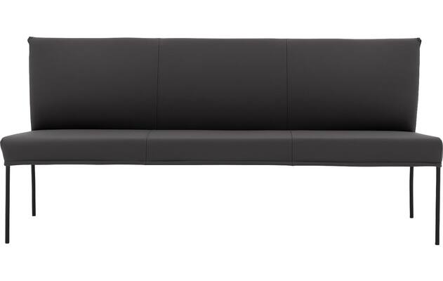 Goossens eetbank funk grijs leer - 8227461-03