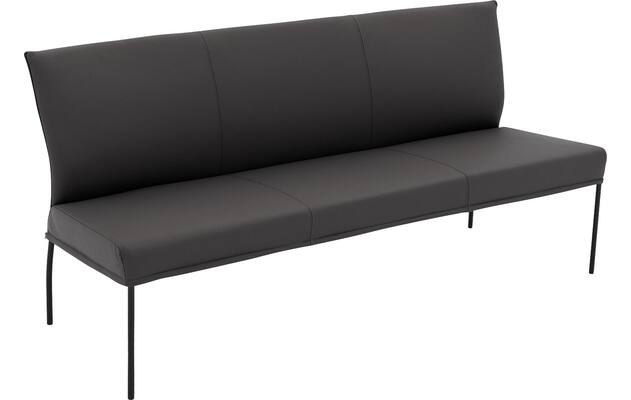 Goossens eetbank funk grijs leer - 8227461-04