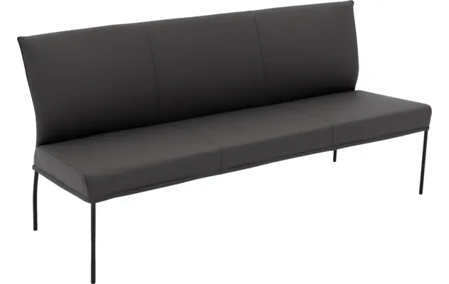 Goossens eetbank funk grijs leer - 8227461-04
