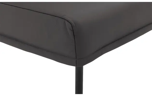 Goossens eetbank funk grijs leer - 8227461-06