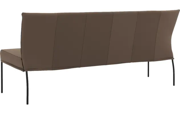 Goossens eetbank funk bruin leer - 8227465-02