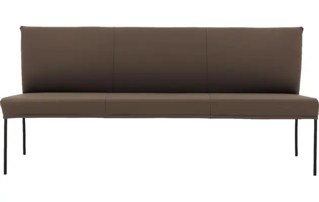 Goossens eetbank funk bruin leer - 8227465-03