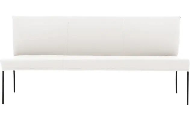 Goossens eetbank funk wit leer - 8227466-03