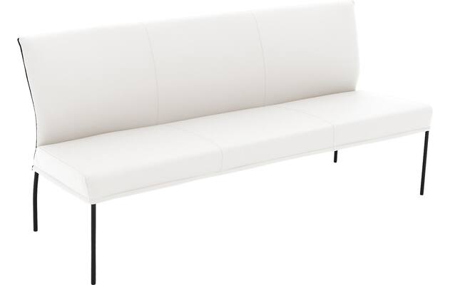 Goossens eetbank funk wit leer - 8227466-04