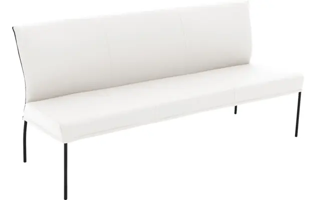 Goossens eetbank funk wit leer - 8227466-04