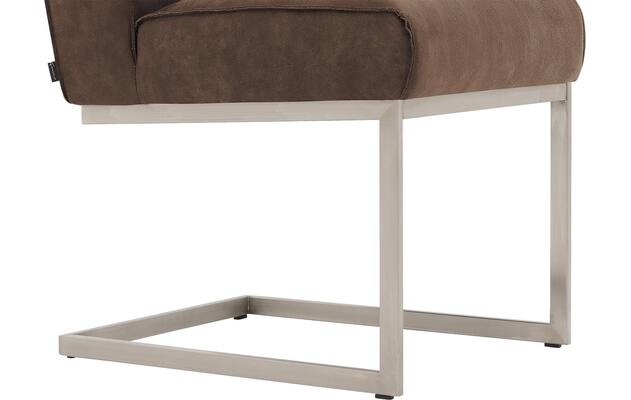 Goossens excellent eetkamerstoel tom bruin micro leer - 8227615-04