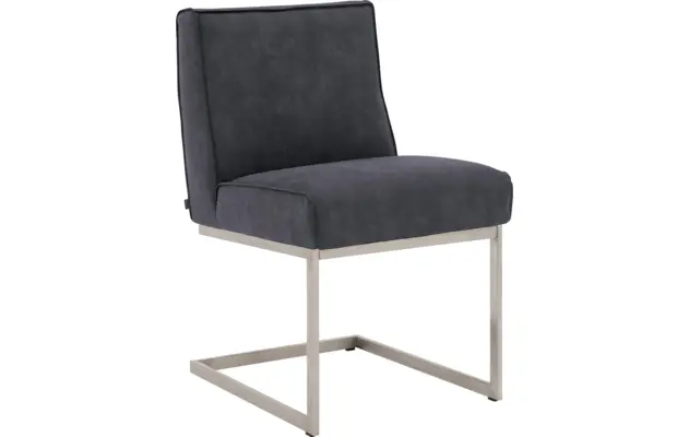 Goossens excellent eetkamerstoel tom blauw micro leer - 8227619-01
