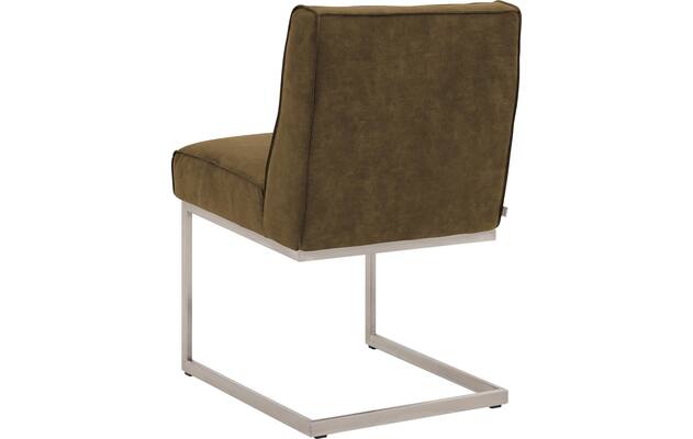 Goossens excellent eetkamerstoel tom groen micro leer - 8227621-02