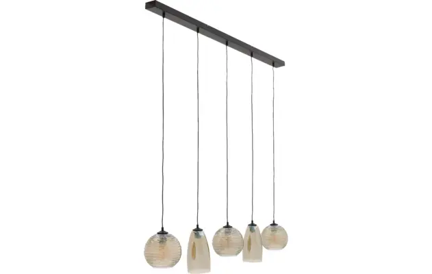 Goossens hanglamp soleil zwart metaal - 8228445-04