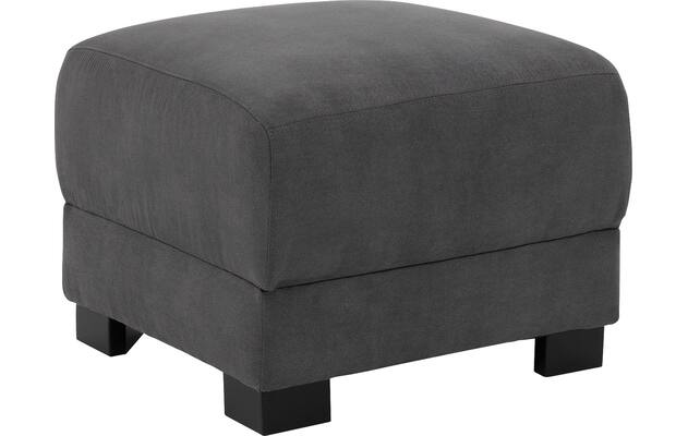 Goossens voetenbank my style grijs microvezel - 8229339-02