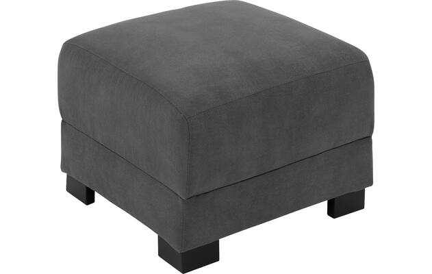 Goossens voetenbank my style grijs microvezel - 8229339-03