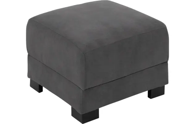 Goossens voetenbank my style grijs microvezel - 8229339-03