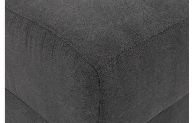 Goossens voetenbank my style grijs microvezel - 8229339-05