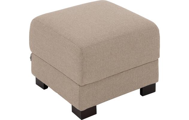 Goossens voetenbank my style bruin stof - 8229340-03