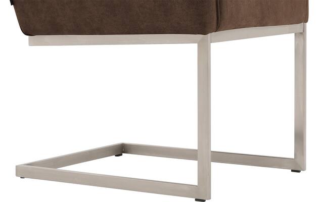 Goossens excellent eetkamerstoel tom bruin micro leer - 8229434-04