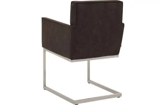 Goossens excellent eetkamerstoel tom bruin micro leer - 8229435-02