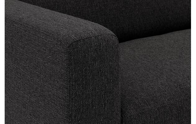 Goossens loungebank my style zwart stof - 8229467-08