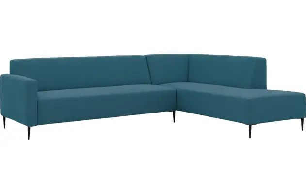 Goossens hoeksalon key west blauw stof - 8229544-02