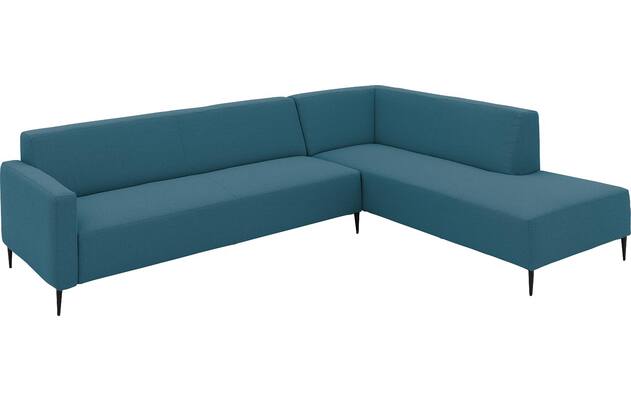 Goossens hoeksalon key west blauw stof - 8229544-03