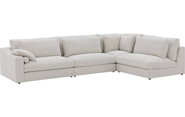 Goossens hoeksalon odette wit stof - 8229553-04