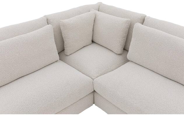 Goossens hoeksalon odette wit stof - 8229553-06